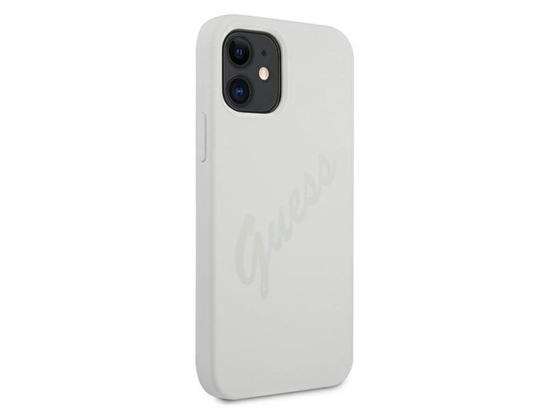 Guess GUHCP12SLSVSCR iPhone 12 mini 5.4" cream/cream hardcase Script Vintage