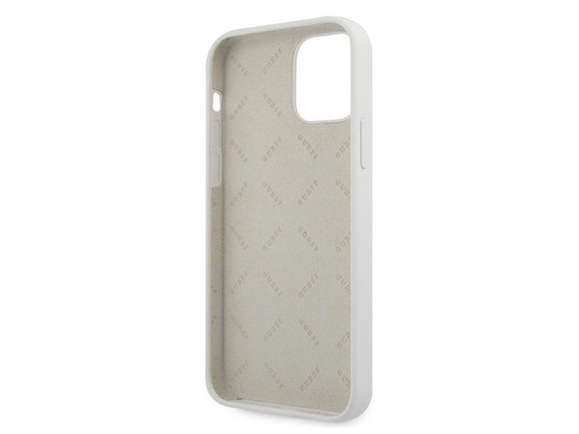 Guess GUHCP12SLSVSCR iPhone 12 mini 5.4" cream/cream hardcase Script Vintage