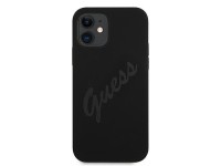 Capa rígida preta/preta Guess GUHCP12SLSVSBK para iPhone 12 mini 5.4" com estampa vintage. Capa rígida preta/preta Guess GUHCP12SLSVSBK para iPhone 12 mini 5.4" com estampa vintage.