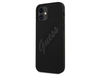 Capa rígida preta/preta Guess GUHCP12SLSVSBK para iPhone 12 mini 5.4" com estampa vintage. Capa rígida preta/preta Guess GUHCP12SLSVSBK para iPhone 12 mini 5.4" com estampa vintage.