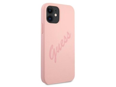 Guess GUHCP12SLSVSPI iPhone 12 mini 5.4" pink/pink hardcase Script Vintage Guess GUHCP12SLSVSPI iPhone 12 mini 5.4" pink/pink hardcase Script Vintage