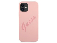 Guess GUHCP12SLSVSPI iPhone 12 mini 5.4" pink/pink hardcase Script Vintage Guess GUHCP12SLSVSPI iPhone 12 mini 5.4" pink/pink hardcase Script Vintage