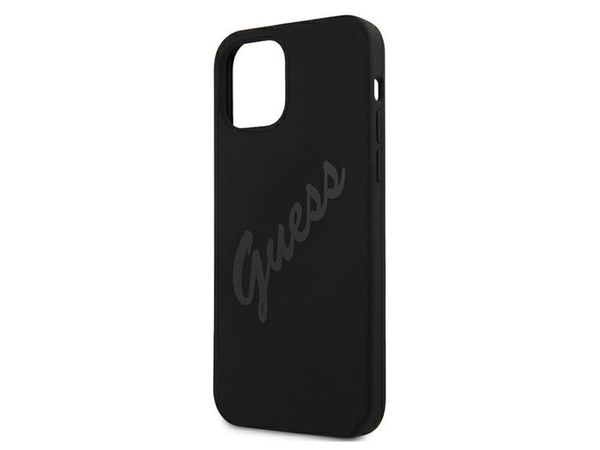 Capa rígida preta/preta Guess GUHCP12SLSVSBK para iPhone 12 mini 5.4