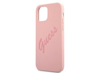 Guess GUHCP12SLSVSPI iPhone 12 mini 5.4" pink/pink hardcase Script Vintage Guess GUHCP12SLSVSPI iPhone 12 mini 5.4" pink/pink hardcase Script Vintage