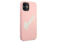 Guess GUHCP12SLSVSPG iPhone 12 mini 5.4" rose green/green pink hardcase Silicone Vintage Guess GUHCP12SLSVSPG iPhone 12 mini 5.4" rose green/green pink hardcase Silicone Vintage