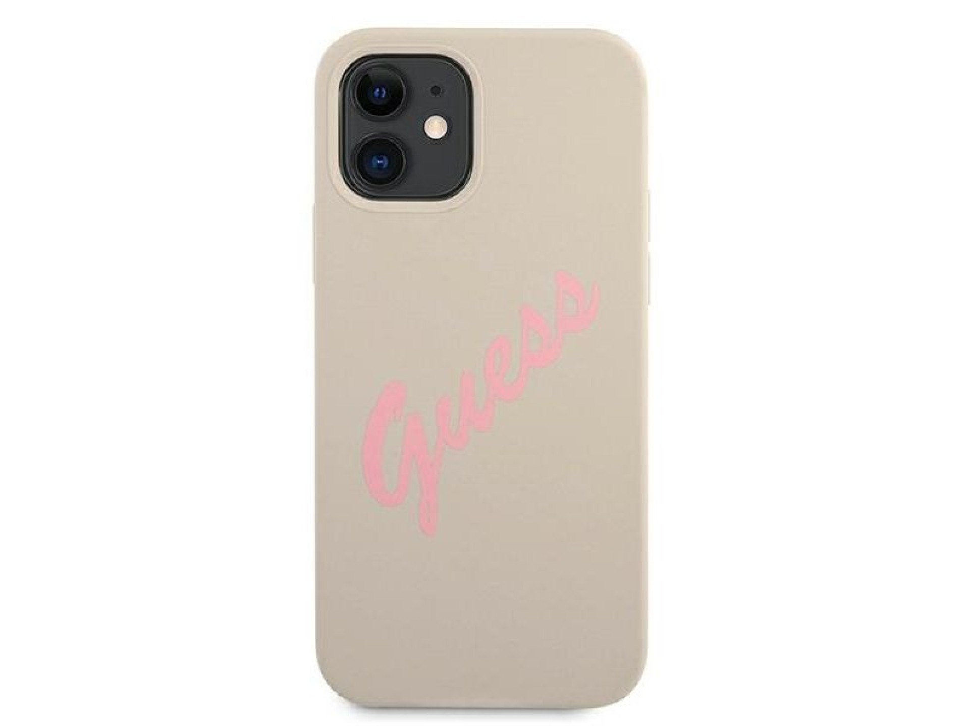 Capa rígida de silicone vintage Guess GUHCP12SLSVSGP para iPhone 12 mini 5.4