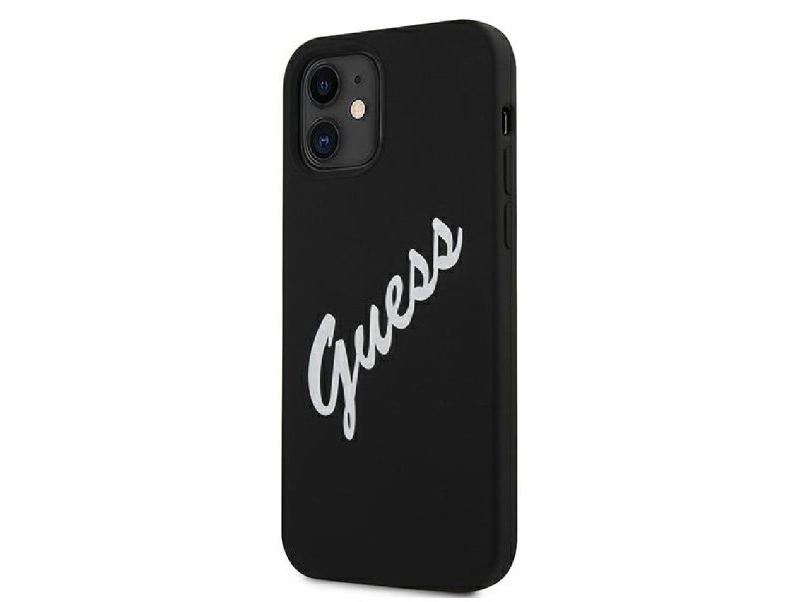 Guess GUHCP12SLSVSBW iPhone 12 mini 5.4" black and white hardcase Silicone Vintage