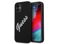 Guess GUHCP12SLSVSBW iPhone 12 mini 5.4" black and white hardcase Silicone Vintage Guess GUHCP12SLSVSBW iPhone 12 mini 5.4" black and white hardcase Silicone Vintage