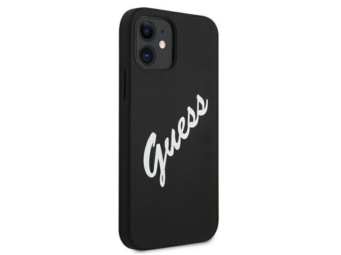 Guess GUHCP12SLSVSBW iPhone 12 mini 5.4" black and white hardcase Silicone Vintage