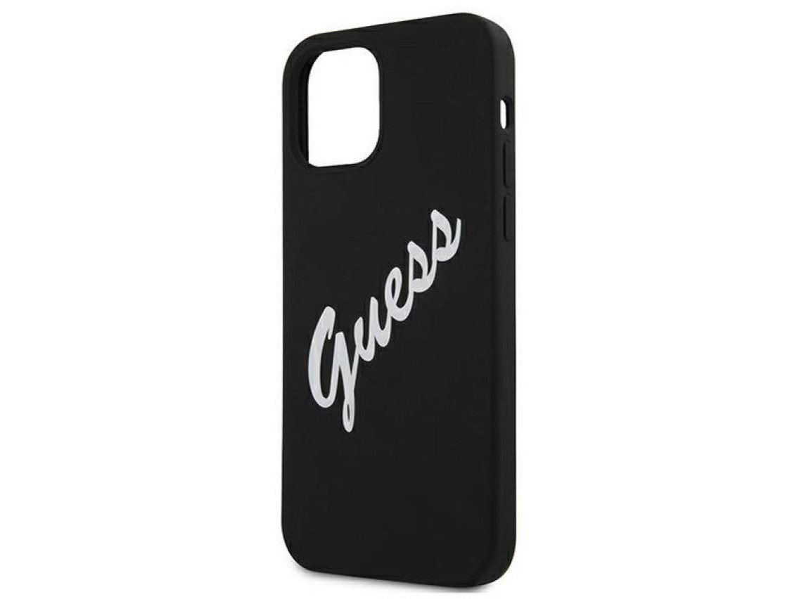 Guess GUHCP12SLSVSBW iPhone 12 mini 5.4" black and white hardcase Silicone Vintage