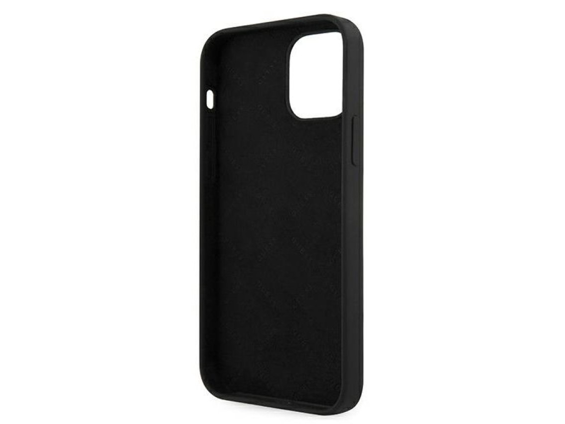 Guess GUHCP12SLSVSBW iPhone 12 mini 5.4" black and white hardcase Silicone Vintage