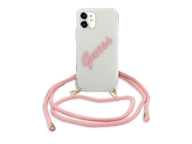 Guess GUHCP12SCRTVSPI iPhone 12 mini 5.4" pink/pink hardcase Script Vintage Guess GUHCP12SCRTVSPI iPhone 12 mini 5.4" pink/pink hardcase Script Vintage