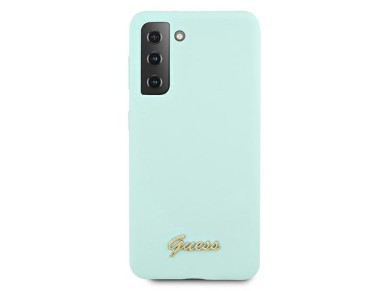 Guess GUHCS21MLSLMGLB S21+ G996 funda rígida azul/azul de silicona con logotipo metálico Guess GUHCS21MLSLMGLB S21+ G996 funda rígida azul/azul de silicona con logotipo metálico