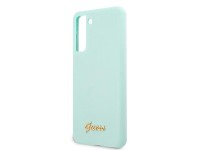 Guess GUHCS21MLSLMGLB S21+ G996 funda rígida azul/azul de silicona con logotipo metálico Guess GUHCS21MLSLMGLB S21+ G996 funda rígida azul/azul de silicona con logotipo metálico