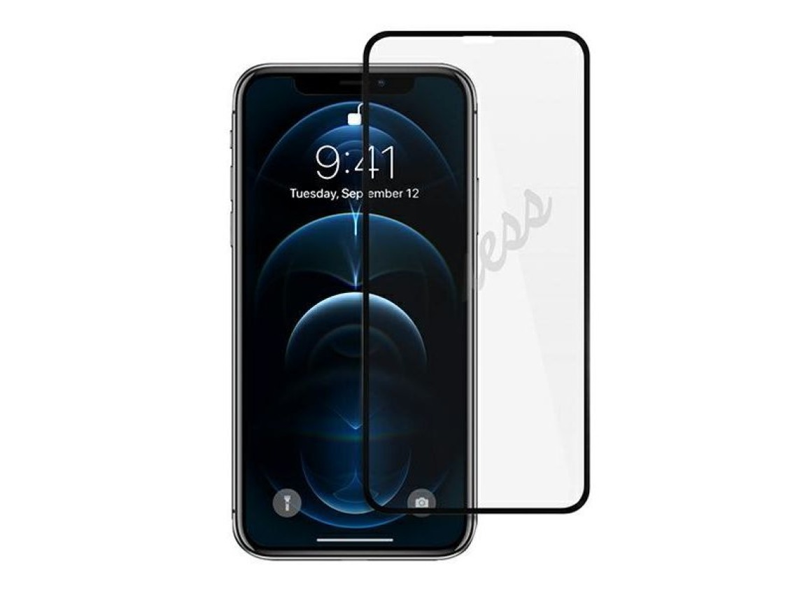 Guess Tempered Glass GUSPP12LSLTR iPhone 12 Pro Max 6.7" Vintage Magic Logo