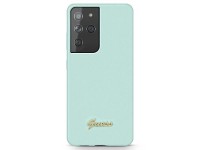 Guess GUHCS21LLSLMGLB S21 Ultra G998 blue/blue hardcase Silicone Script Metal Logo Guess GUHCS21LLSLMGLB S21 Ultra G998 blue/blue hardcase Silicone Script Metal Logo