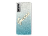 Guess GUHCS21MPCUGLSBL S21+ G996 azul/azul capa rígida Glitter Gradient Script Guess GUHCS21MPCUGLSBL S21+ G996 azul/azul capa rígida Glitter Gradient Script