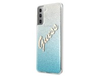 Guess GUHCS21MPCUGLSBL S21+ G996 azul/azul capa rígida Glitter Gradient Script Guess GUHCS21MPCUGLSBL S21+ G996 azul/azul capa rígida Glitter Gradient Script