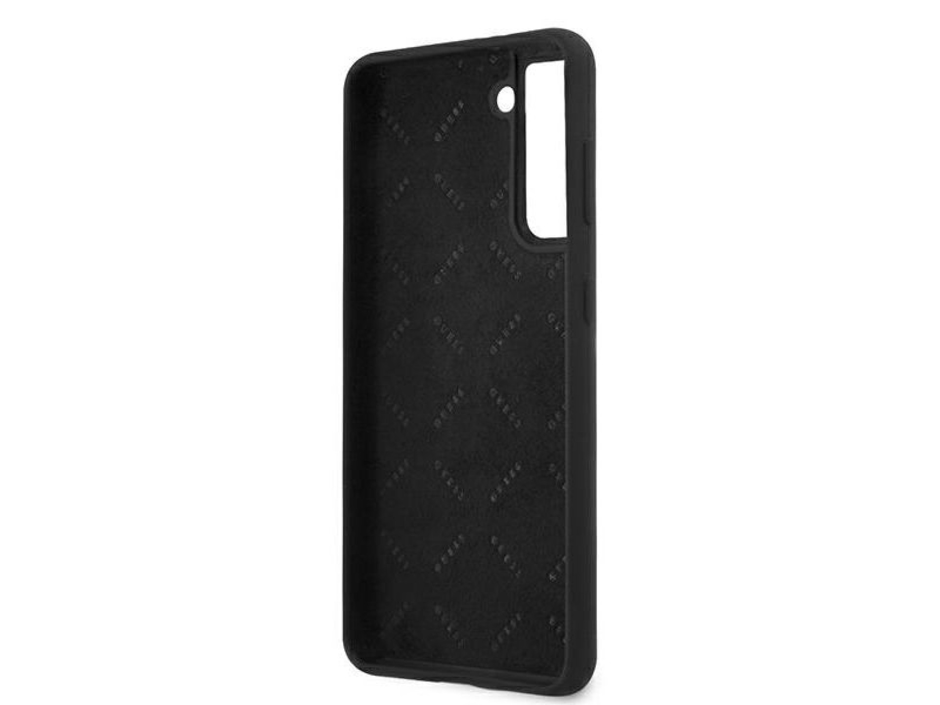 Estuche rígido Guess GUHCS21MLSVSBK S21+ G996 negro/negro Script Vintage