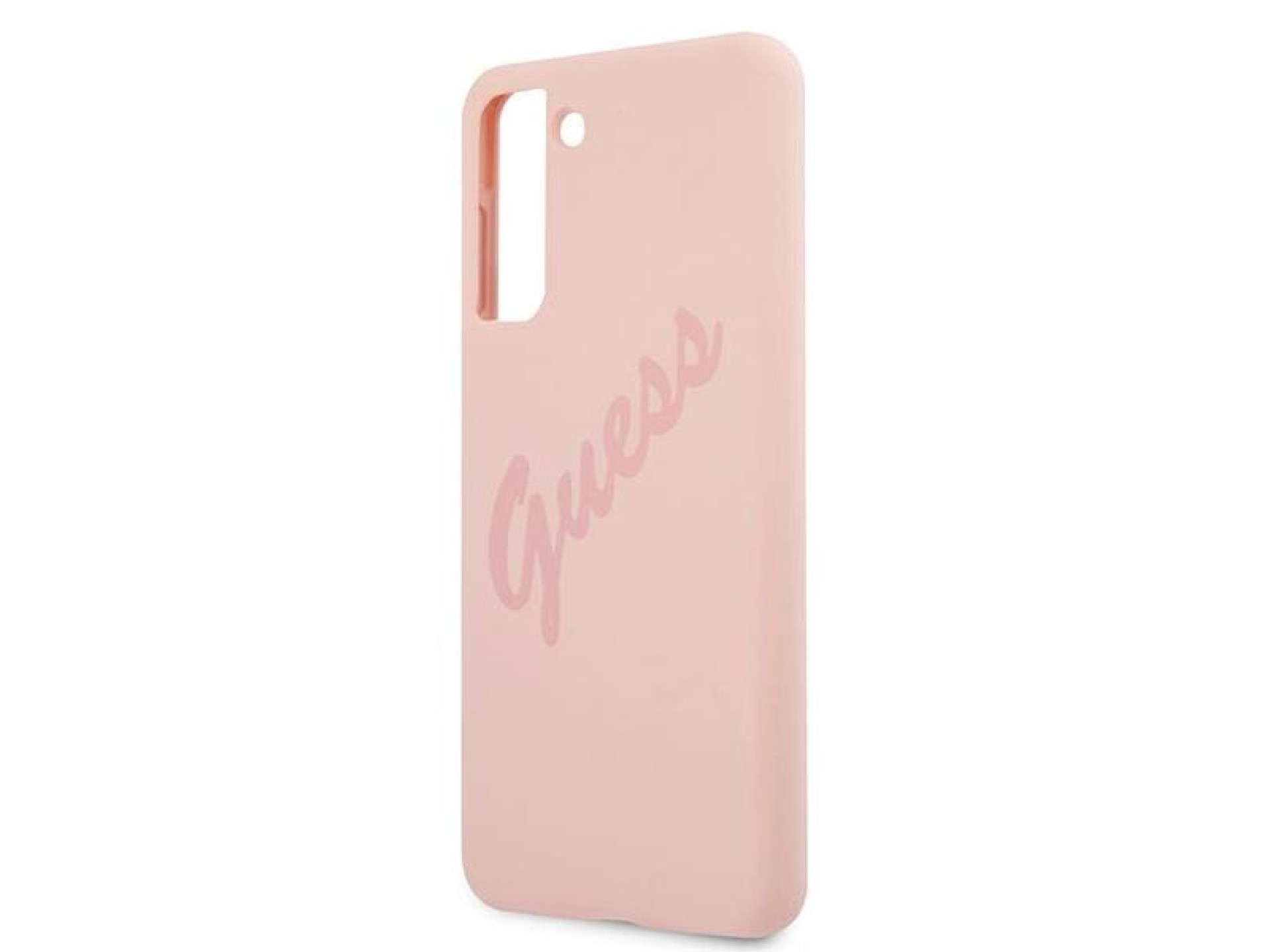 Guess GUHCS21MLSVSPI S21+ G996 rosa/rosa capa rígida Script Vintage