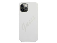 Guess GUHCP12LLSVSCR iPhone 12 Pro Max 6.7" cream/cream hardcase Script Vintage Guess GUHCP12LLSVSCR iPhone 12 Pro Max 6.7" cream/cream hardcase Script Vintage