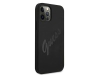 Guess GUHCP12LLSVSBK iPhone 12 Pro Max 6.7" black/black hardcase Script Vintage