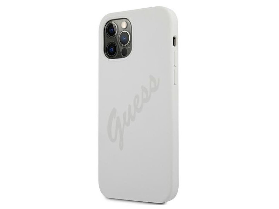Guess GUHCP12LLSVSCR iPhone 12 Pro Max 6.7" cream/cream hardcase Script Vintage