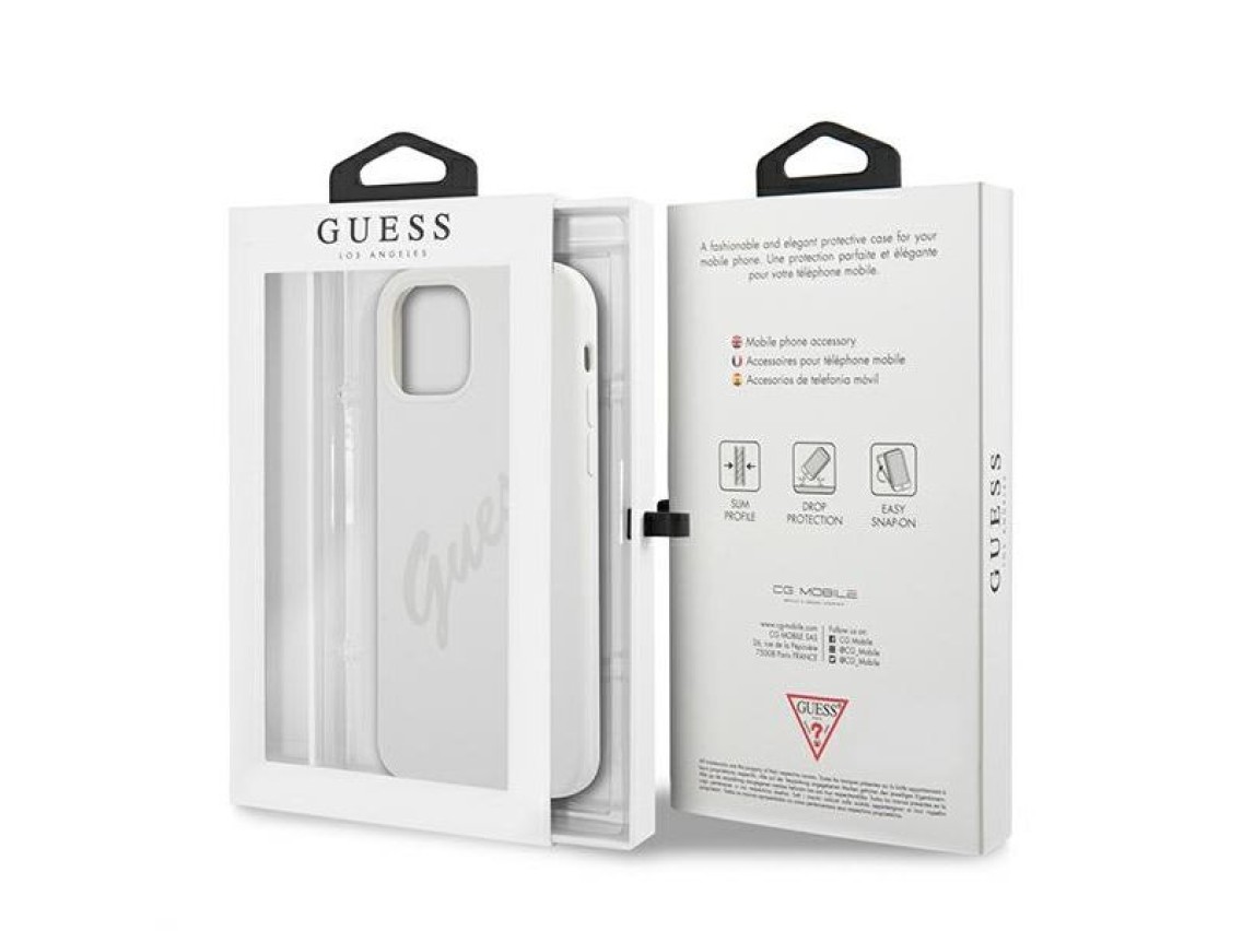Guess GUHCP12LLSVSCR iPhone 12 Pro Max 6.7" cream/cream hardcase Script Vintage