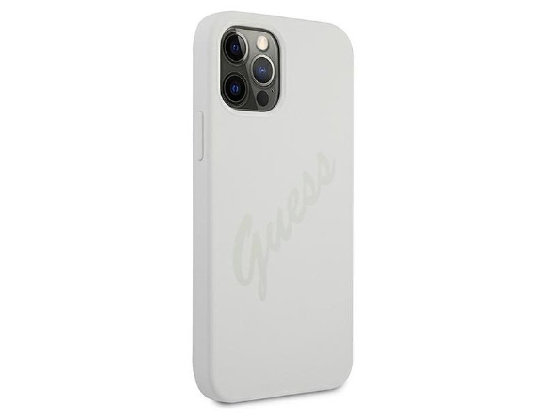 Guess GUHCP12LLSVSCR iPhone 12 Pro Max 6.7" cream/cream hardcase Script Vintage