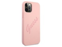 Funda rígida rosa Guess GUHCP12LLSVSPI para iPhone 12 Pro Max de 6,7" con diseño vintage. Funda rígida rosa Guess GUHCP12LLSVSPI para iPhone 12 Pro Max de 6,7" con diseño vintage.