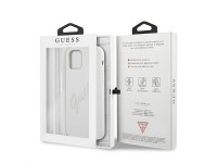 Guess GUHCP12LLSVSCR iPhone 12 Pro Max 6.7" cream/cream hardcase Script Vintage Guess GUHCP12LLSVSCR iPhone 12 Pro Max 6.7" cream/cream hardcase Script Vintage