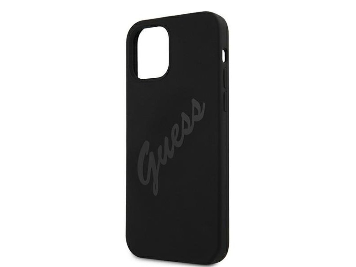 Guess GUHCP12LLSVSBK iPhone 12 Pro Max 6.7" black/black hardcase Script Vintage