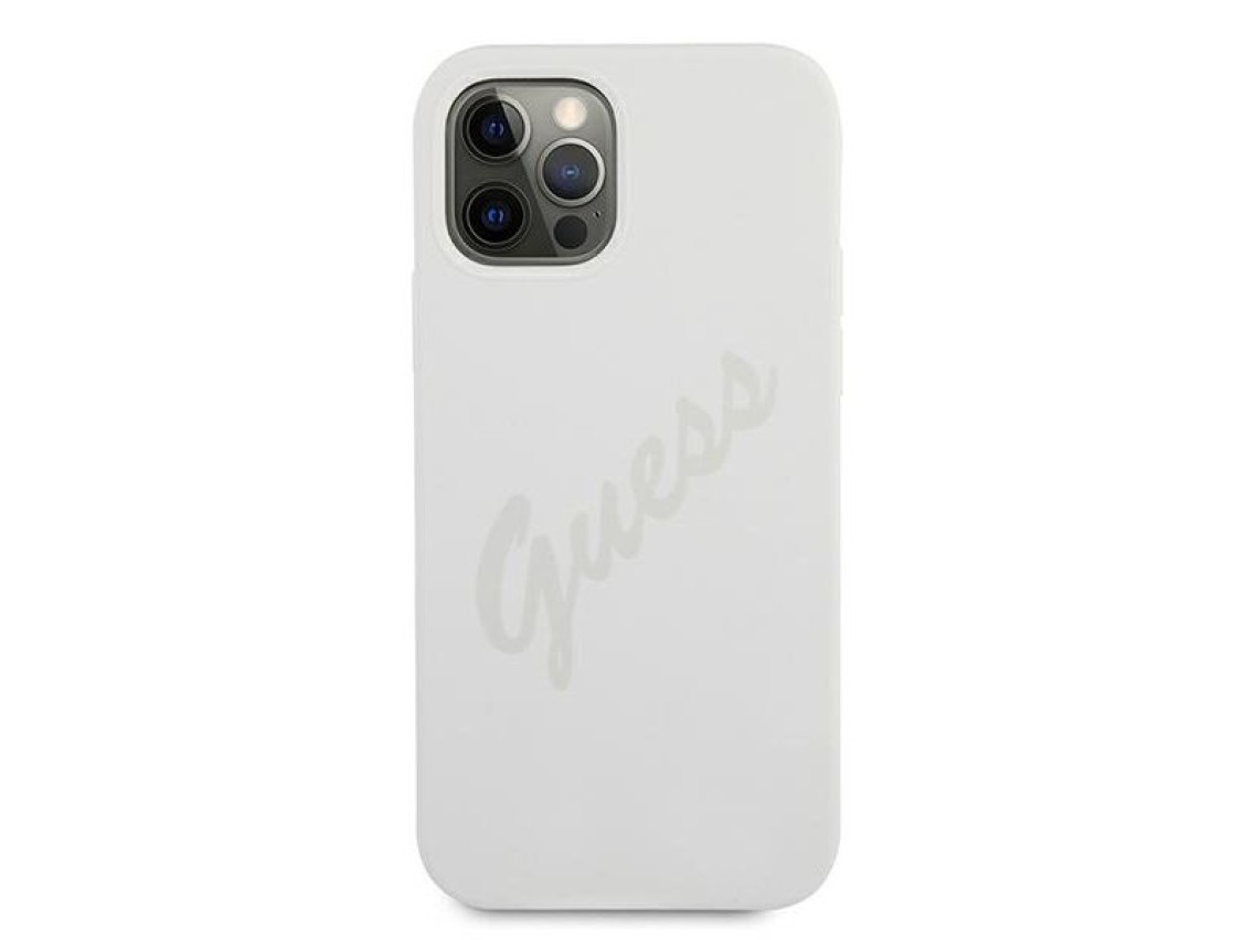 Guess GUHCP12LLSVSCR iPhone 12 Pro Max 6.7" cream/cream hardcase Script Vintage