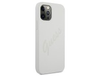 Guess GUHCP12LLSVSCR iPhone 12 Pro Max 6.7" cream/cream hardcase Script Vintage Guess GUHCP12LLSVSCR iPhone 12 Pro Max 6.7" cream/cream hardcase Script Vintage