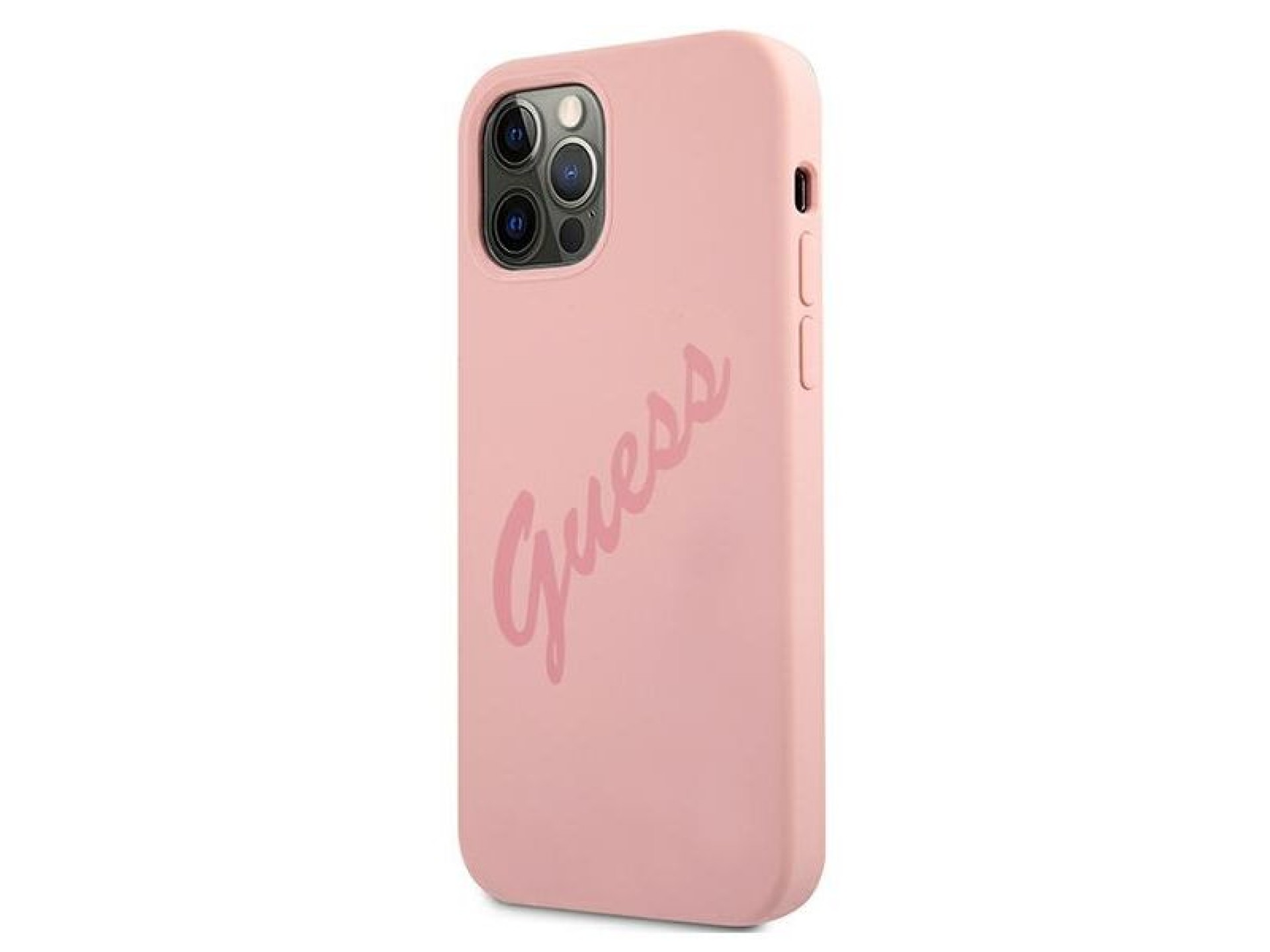 Funda rígida rosa Guess GUHCP12LLSVSPI para iPhone 12 Pro Max de 6,7