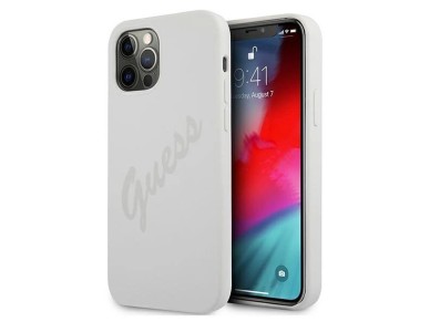 Guess GUHCP12LLSVSCR iPhone 12 Pro Max 6.7" cream/cream hardcase Script Vintage Guess GUHCP12LLSVSCR iPhone 12 Pro Max 6.7" cream/cream hardcase Script Vintage