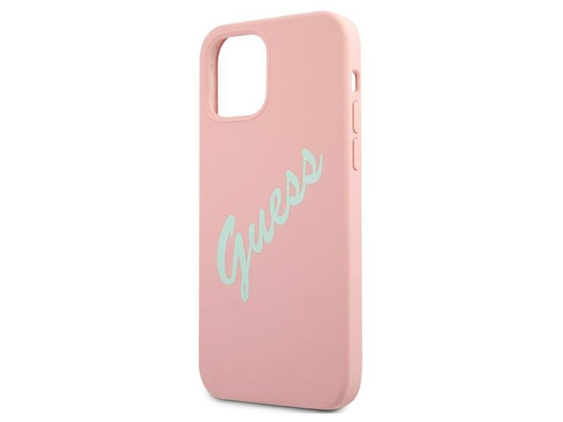 Capa rígida de silicone vintage Guess GUHCP12MLSVSPG para iPhone 12/12 Pro 6.1