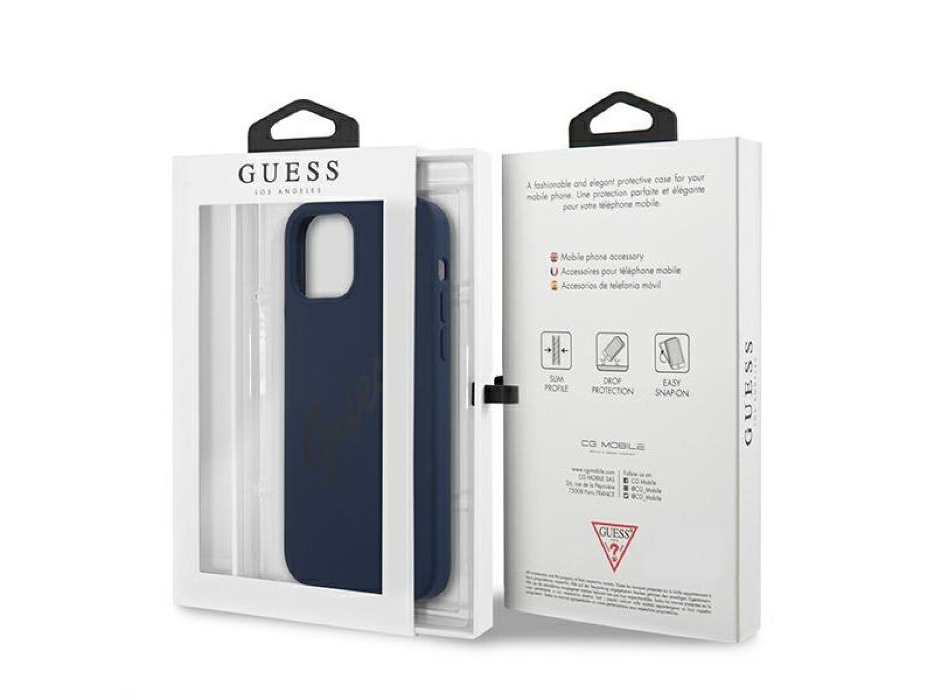 Capa rígida Guess GUHCP12LLSVSBL para iPhone 12 Pro Max 6.7
