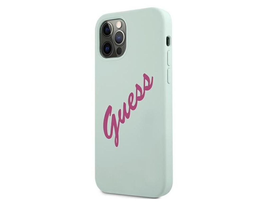 Guess GUHCP12MLSVSBF iPhone 12/12 Pro 6.1" blue fuchsia/blue fuschia hardcase Silicone Vintage
