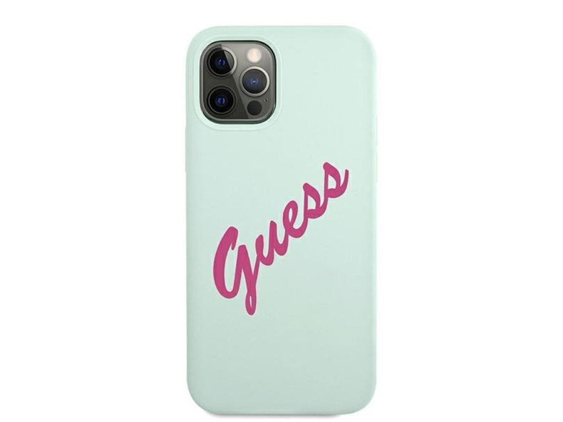 Guess GUHCP12MLSVSBF iPhone 12/12 Pro 6.1" blue fuchsia/blue fuschia hardcase Silicone Vintage