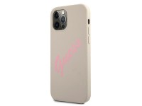 Guess GUHCP12LLSVSGP iPhone 12 Pro Max 6.7" gray pink/grey pink hardcase Silicone Vintage Guess GUHCP12LLSVSGP iPhone 12 Pro Max 6.7" gray pink/grey pink hardcase Silicone Vintage