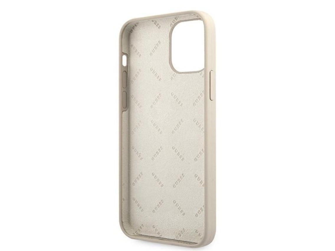 Guess GUHCP12LLSVSGP iPhone 12 Pro Max 6.7" gray pink/grey pink hardcase Silicone Vintage