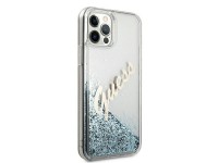 Guess GUHCP12LGLVSBL iPhone 12 Pro Max 6.7" blue/blue hardcase Glitter Vintage Script Guess GUHCP12LGLVSBL iPhone 12 Pro Max 6.7" blue/blue hardcase Glitter Vintage Script