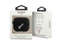 Guess GUACAPLSVSBW AirPods Pro cover black/white Silicone Vintage Guess GUACAPLSVSBW AirPods Pro cover black/white Silicone Vintage