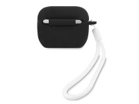 Guess GUACAPLSVSBW AirPods Pro cover black/white Silicone Vintage Guess GUACAPLSVSBW AirPods Pro cover black/white Silicone Vintage