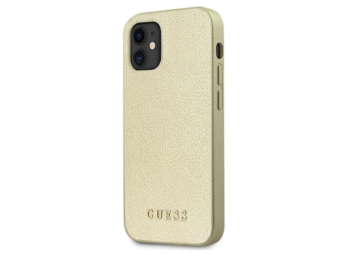Guess GUHCP12SIGLGO iPhone 12 mini 5.4" gold/gold hardcase Iridescent