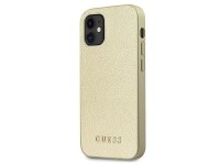 Guess GUHCP12SIGLGO iPhone 12 mini 5.4" gold/gold hardcase Iridescent Guess GUHCP12SIGLGO iPhone 12 mini 5.4" gold/gold hardcase Iridescent