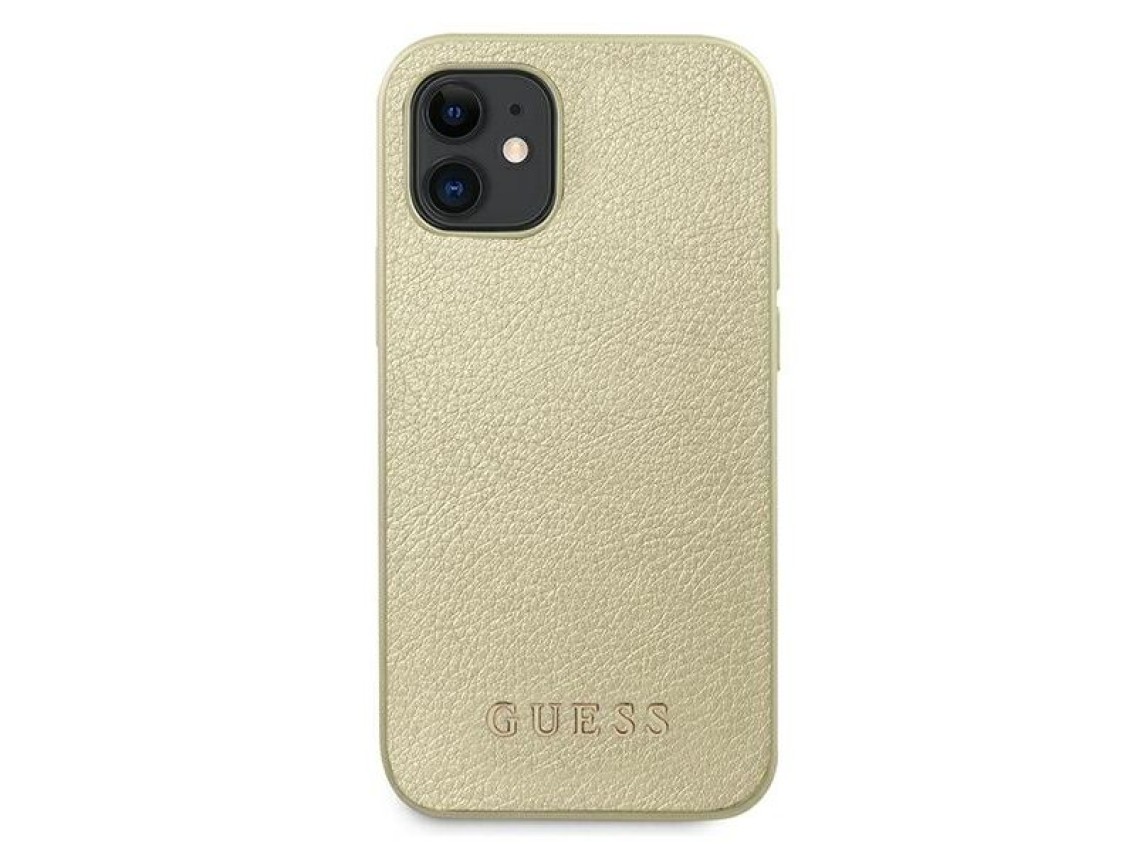Guess GUHCP12SIGLGO iPhone 12 mini 5.4" gold/gold hardcase Iridescent