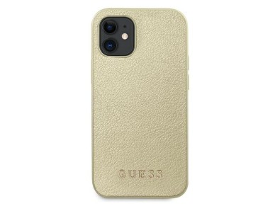 Guess GUHCP12SIGLGO iPhone 12 mini 5.4" gold/gold hardcase Iridescent Guess GUHCP12SIGLGO iPhone 12 mini 5.4" gold/gold hardcase Iridescent