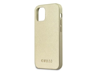 Guess GUHCP12SIGLGO iPhone 12 mini 5.4" gold/gold hardcase Iridescent Guess GUHCP12SIGLGO iPhone 12 mini 5.4" gold/gold hardcase Iridescent